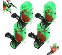 Fishing Bite Alarm with LED Light, Fish Bite Alarm Sound Alert Bell,Upgrade Clip-on Sensitive Sound Tip-Up Fish Alarms, Clip-on Electronic Alarms for Night Fishing (4PCS)