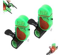 Fishing Bite Alarm with LED Light, Fish Bite Alarm Sound Alert Bell,Upgrade Clip-on Sensitive Sound Tip-Up Fish Alarms, Clip-on Electronic Alarms for Night Fishing (2PCS)