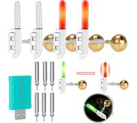 Fishing Bite Alarms 4 Pack Fishing Night Light Fishing Gift With Charger And Battery