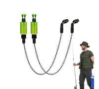 Fishing Bite Indicator - ABS Stainless Steel 25g | Fishing Rod Alarm, Fishings Alarm Chain Alerter Tool | for Beginner Anglers Rod Tip Signal Fishings Accessories Use