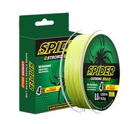 Fishing Braid Wire - Abrasion Resistant Line, Fast Water Cutting PE Cord | 328FT Strength Thread for Bass Angling, Smooth Casting Performance Tackle Accessory for Freshwater Saltwater Usage