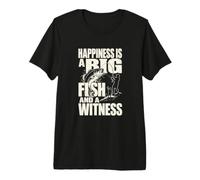 Fishing Buddy Pêcheur Big Fish Blague T-Shirt Haut de Gamme