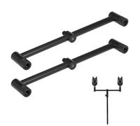 Fishing Buzz Bar Support de canne à pêche Support de canne à pêche en alliage d'aluminium léger durable résistant à la corrosion pour les amateurs de pêche à la carpe 1 pièce ou 2 (26 cm 2 pièces)