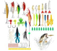 Fishing Calendar Advent 2025 | Ensemble de leurres de pêche 24 jours | Appâts portables et accessoires de pêche pour hommes, adultes et adolescents pêcheurs en eau douce