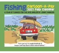 Willow Creek Press, Jonny Hawkins Calendrier 2027 Motif dessin animé de pêche 13,7 x 15,7 cm