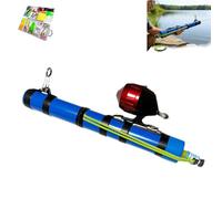 Fishing Catapult Rod, 2026 Upgrade Fishing Catapult Rod, Compact Portable Guides, Adjustable Sensitivity, Suitable for Wild, Travel, Bait Casting & Saltwater/Freshwater Use (Standard Reel)