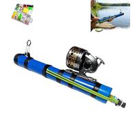 Fishing Catapult Rod, 2026 Upgrade Fishing Catapult Rod, Compact Portable Guides, Adjustable Sensitivity, Suitable for Wild, Travel, Bait Casting & Saltwater/Freshwater Use (Premium Reel)