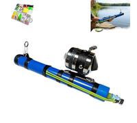 Fishing Catapult Rod, 2026 Upgrade Fishing Catapult Rod, Compact Portable Guides, Adjustable Sensitivity, Suitable for Wild, Travel, Bait Casting & Saltwater/Freshwater Use (Advanced Reel)