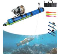 Fishing Catapult Rod, 2026 Upgrade Telescopic Precise Lure Launcher Fishing Tool, Compact Sling Shot Fishings Pole Reel for Saltwater and Freshwater, Funny Fishings Gifts for Men (KS30)