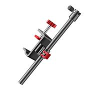 Fishing Chair Umbrella Holder, Fish Rod Bracket, Bait Tray Stand, 360 Degree Rotatable Mount, Dock Pier Attachment, Versatile Support for Deep Sea Saltwater Freshwater Shoreline Fishing, Black Red