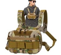 Fishing Chest Pack, Multifunctional Chest Rig, Oxford Cloth Pack, Chest Pack for Men, Large Opening Chest, Fishing Vest Bag, Back Mesh Chest, Fishing Gear Chest, Outdoor Chest Rig, Chest Pack for Boys
