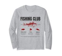 Fishing Club Leurre Estd 1875 Retro Vintage Angler Heritage Manche Longue