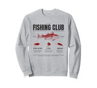 Fishing Club Leurre Estd 1875 Retro Vintage Angler Heritage Sweatshirt