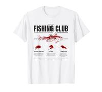 Fishing Club Leurre Estd 1875 Retro Vintage Angler Heritage T-Shirt