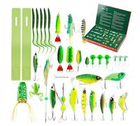 Fishing Countdown Calendars, 24-Day Bait Advent Gift Box, Christmas Tackle Lure Set with Fish Accessories for Men Teen Boys Adults, Fishing Gear Surprise Holiday Celebration Winter Hobby Sports