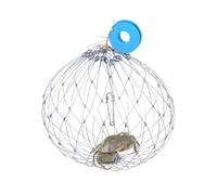 Fishing Crab Trap - 52 cm Diameter Soft Steel Wire Cage, Stainless Steel andNylon Multi-Functional Net with Automatic Opening & Closing | Crab, Lobster andFish Catcher for Freshwater andSea Fishing