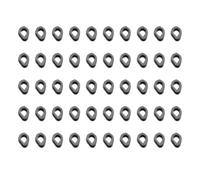 Fishing Essentials Lot de 50 anneaux d'appât en fer pour hameçon 2,7 x 3,5 mm