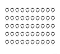 Fishing Essentials Lot de 50 anneaux d'appât en fer pour hameçon 3 x 4 mm