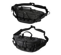 Fishing Fanny Pack, Waterproof Fanny Storage Pack, Multifunctional Fishing Bag, Outdoor Fly Fishing Bag, Hiking Fanny Pack, Water-Resistant Fishing Fanny Pack, Sports Fanny Pack For Outdoors, Noir ,