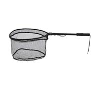 Fishing Fish Fish Landing Net enchevre Durable enchevêtre Léger Pliable pour Une libération de Capture sûre dans Les ruisseaux Rivers Ponds Ocean Aluminium Alloy Rubber (Noir)