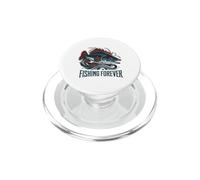Fishing Forever Pêcheur Motif Poisson pour pêcheurs PopSockets PopGrip pour MagSafe