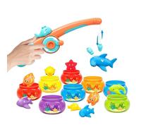 Fishing Game - Color Learning Water Play Magnetic Toy, Educational Catch and Match Activity Set, Interactive Skill Building for todlers | 18 Months+ Bath Pool Board Outdoor Table Party Swimming Trave
