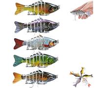 Fishing Gear - Bionic Swimming Bait, Leurre de leurre de natation bionique, Lure de pêche robotique That Swim by Itself, convient à tous les enfants de eaux de pêche (A)