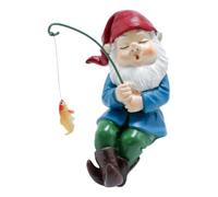 Fishing Gnomes Decorations - For Yard Funny Resin Little Fishing Guy