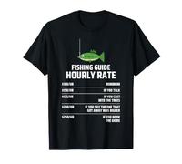 Fishing Guide Hourly Rate Humour Guide De Pêche Drôle T-Shirt