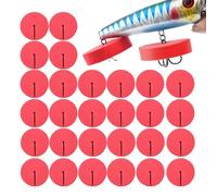 Fishing Hook Covers - 30x Protective Plastìc Bonnets | Safety Treble Hook Case | Multi Size Longtail Storage Kit | Secure Hooks Protector for Freshwater Saltwater Fishing Lures Jig Tackle Box Boat