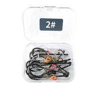 Fishing Hooks 10 Pieces Erosion Resistant Tackle Boat Ice Night Fisherman