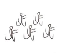 Fishing Hooks 5pcs Set Tooth Design Fishing Hooks 5pcs Set | design, secure bait hold, inverted hook structure, prevents bait loss, swift stinger action