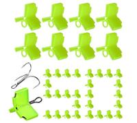 Fishing Hooks Protector,Fluorescence Lure Hook Case - Treble Safety Holder Cover, Cap, Pack of 50 for