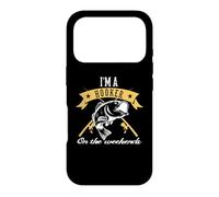 Fishing I'm A Hooker on The Weekends Outdoor Fisher Coque pour iPhone 17 Pro