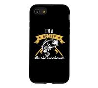 Fishing I'm A Hooker on The Weekends Outdoor Fisher Coque pour iPhone SE (2020) / 7/8