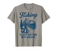 Fishing Is Just Waiting With Snacks T-Shirt