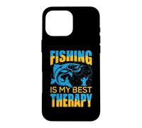 Fishing is My Best Therapy Fishing Lovers Outdoor Fisher Coque pour iPhone 16 Pro Max