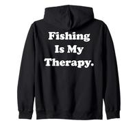 Fishing Is My Therapy Outdoor Lifestyle Passion Sweat à Capuche