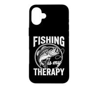 Fishing is My Therapy - Pêcheur Amusant Qui Dit Papa Blague pêche Coque pour iPhone 16 Plus