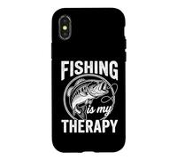 Fishing is My Therapy - Pêcheur Amusant Qui Dit Papa Blague pêche Coque pour iPhone X/XS