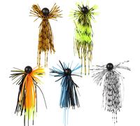 Fishing Jig Heads Fishing Lures Offset Hooks Ned-Jig-Heads For Bass Fishing 5 Mixed Colours 5pcs/Set 3.5g/7g/15g/20g/30g