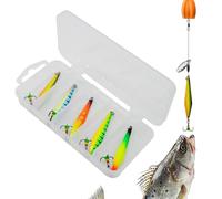 Fishing Jigs - 5 Pieces Alloy Reflective Realistic Fish Tackle, Ice Fishing Gear | Or Thanksgiving Holiday Birthday Party River Lake SFtream Freshwater Shallow Jigging Trolling Casting
