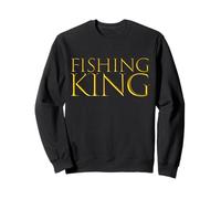 Fishing King Deep Ocean Fishing Papas Fête des Pères Fisher Sweatshirt