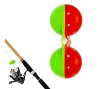 Fishing Line Rattles - Double Rattle Beads | 10PCS Portable ABS Fish Attractor Accessories, Sound Producing Lure Enhancer for Sea Fishing Angling Casting Tackle Equipment
