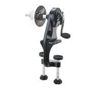 Fishing Line Spooler - Black Portable Non Slip Grip | Fishing Line Winder Machine With 2 Bearings | Adjustable Spool Holder Tool For Beginners And Professionals Fiśhing Line Setup For Lake Pond