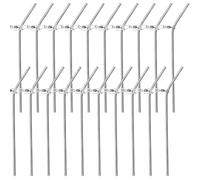 Fishing Lot de 20 manchons anti-enchevêtrement en métal avec entretoises de 9/12 cm - Accessoires de pêche à la carpe - Panier à nourriture de base