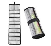 Fishing Lure Bag - 10-Pocket Roll Up Tackle Wrap, Waterproof Organizer