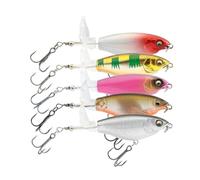 Fishing Lure Set - 5 pièces réalistes durs pour le poisson de pêche à la truite | Bionic Freshwater Artificial Swimbaits, Vibrant Color Hook Lures for River Stream Lake Pond Angling Fishing Tackle
