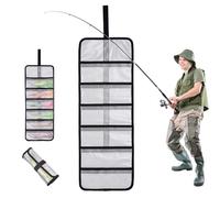 Fishing Lure Wrap - Roll Up Fishing Bait Protective Covers | Multi-Pocket Design Tackle Protector | PVC Roll Up Fishings Bait Protective Wrap for Men Dad Mom Golfers Athletes Youth