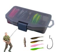 Fishing Lures Set - Fishing Tackle Box, Bass Tackle Kit, Freshwater Fishings Gear Set | Kit for Trout, Bass, River Fishings, Lake Trips, Angler Use, Portable Tackles Storage